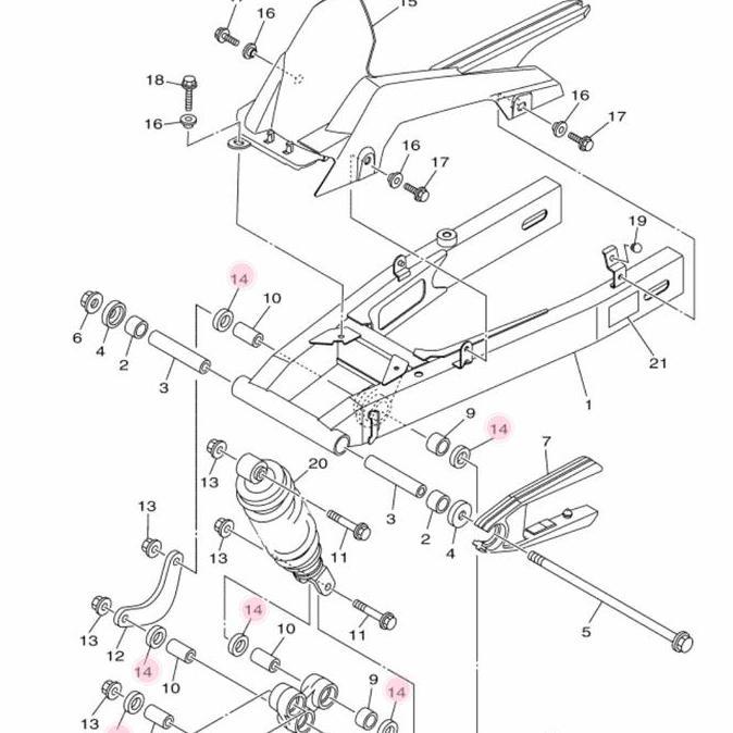 Seal Sil Bosh Swing Arm Vixion Old Nvl Nva Vixion R R15 V2 R 15 V3