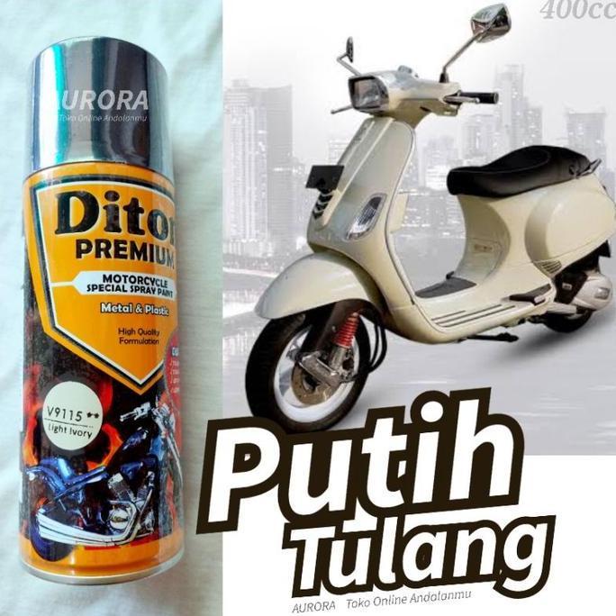 Promo Cat Putih Tulang Diton Premium Light Ivory V 9115 * Putih Gading Putih Classic Klasik Vespa Di