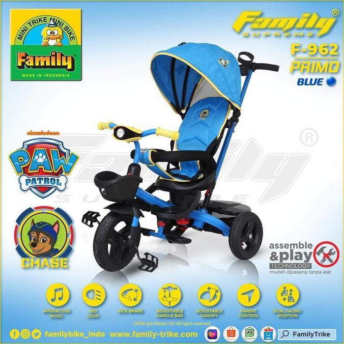Family Supreme F-962 Primo / Sepeda Roda Tiga / Sepeda Anak