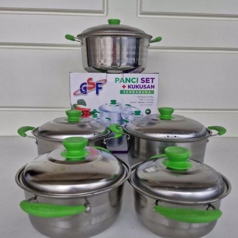 BEST SELLER PANCI SET STEAMER KUKUSAN GSF - 1624 - PANCI SET STAINLESS - PANCI REBUS - PANCI DIMSUM 