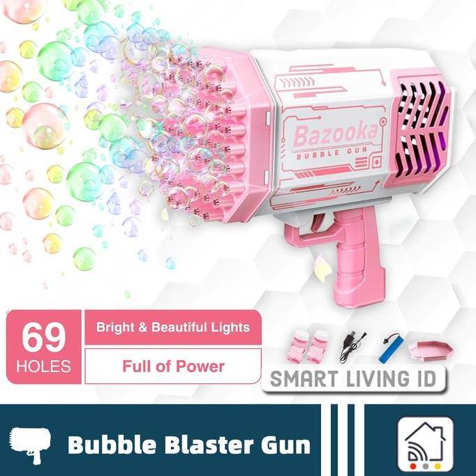 Bubble Blaster Soap Gun Blower Alat Mainan Gelembung Balon 1200mAh