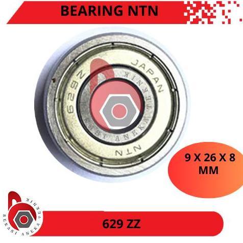 Bearing 629 Zz N*N Double Tutup Besi | Bearing 629Z