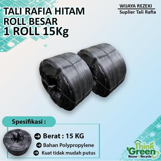 Xyxh- Tali Rafia Plastik Hitam Roll Besar Harga Pabrik