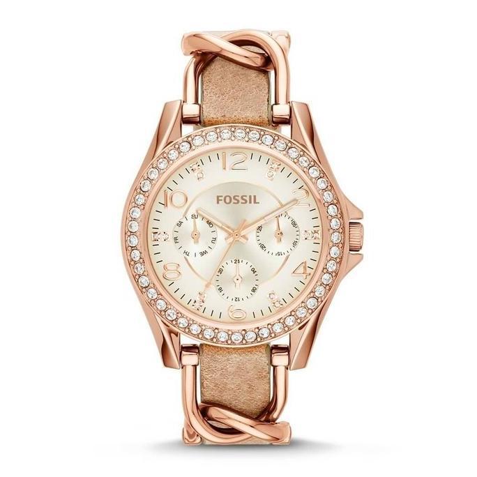 Jam Tangan Wanita Original ES3466 ES 3466 Riley Rosegold Original Garansi Resmi 2Tahun