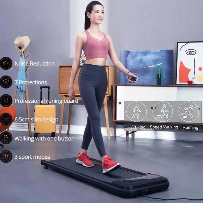 WalkingPad Ultra Thin Smart LED Treadmill Machine 560W 90kg Hitam U1 Urevo