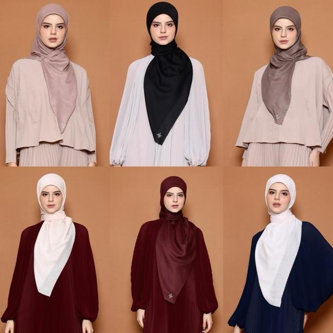 KHANAAN + CRYSTAL SCARF + VOAL