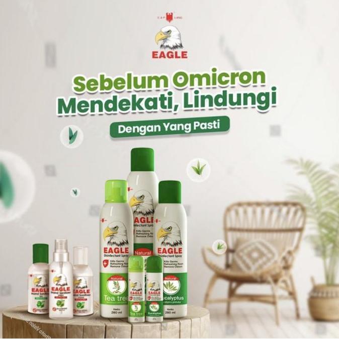 Sugetsu- Eagle Disinfectant Spray Eucalyptus Tea Tree Oil 50Ml Original Caplang