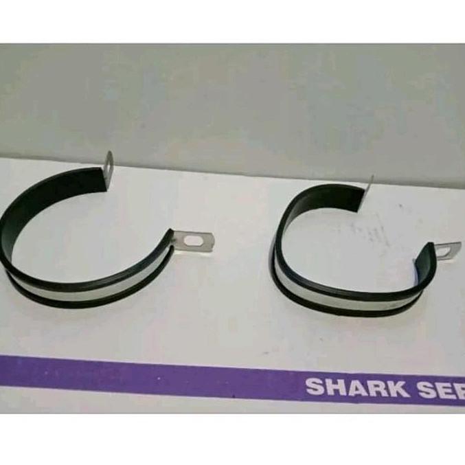 Klem Knalpot Cld Racing Tipe Bulat / Oval Karet