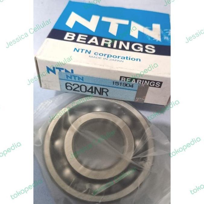 BALL BEARING WITH RING 6204 NR NTN / 6204NR NTN