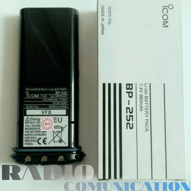 BERKUALITAS - BATTERY HT ICOM BP-252