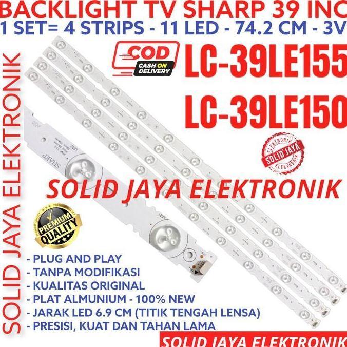 TERLARIS - BACKLIGHT TV LED SHARP 39 INC LC 39LE155 39LE150 39LE155M 39LE150M LC39LE155M LC39LE150M 