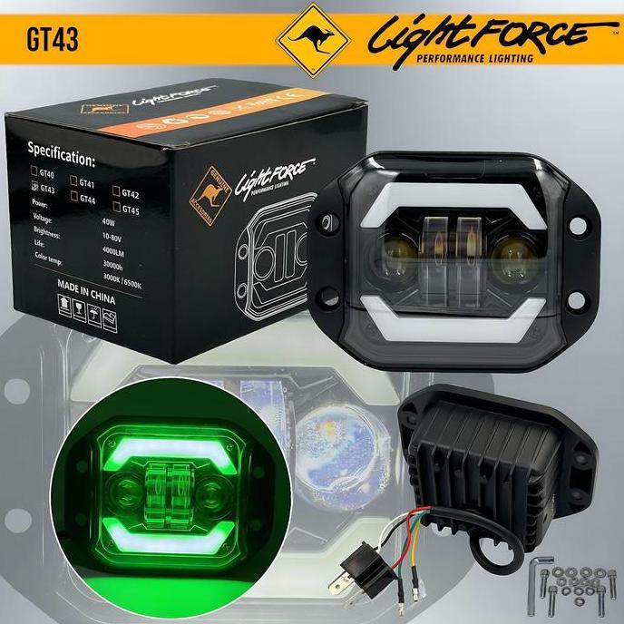LAMPU DEPAN LED DAYMAKER HIGH LOW ANGEL LIST + BATOK WR155 / WR 155