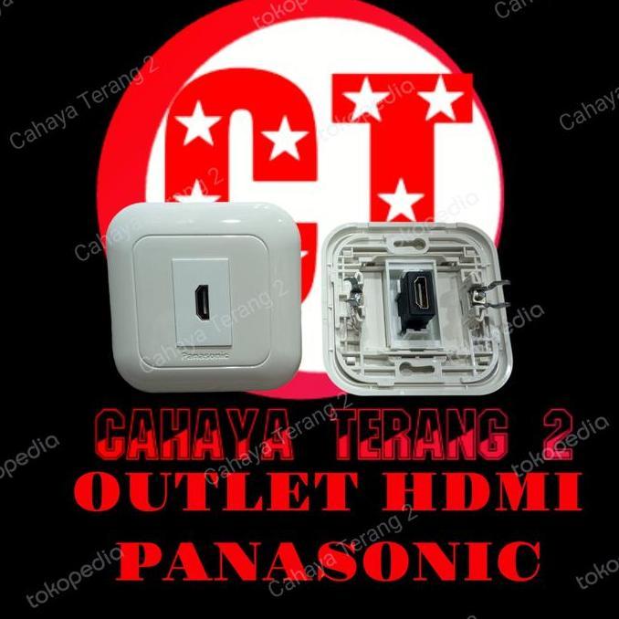 TERMURAH - Outlet hdmi Panasonic Faceplate HDMI/Port HDMI Panasonic