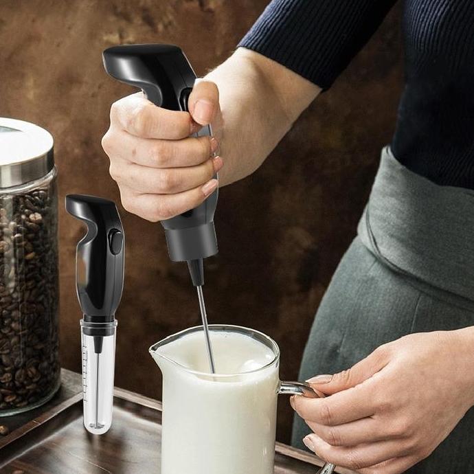 COKRODJOYO Pengocok susu mini elektrik, pengocok telur elektrik, pengocok susu, pengocok telur gengg