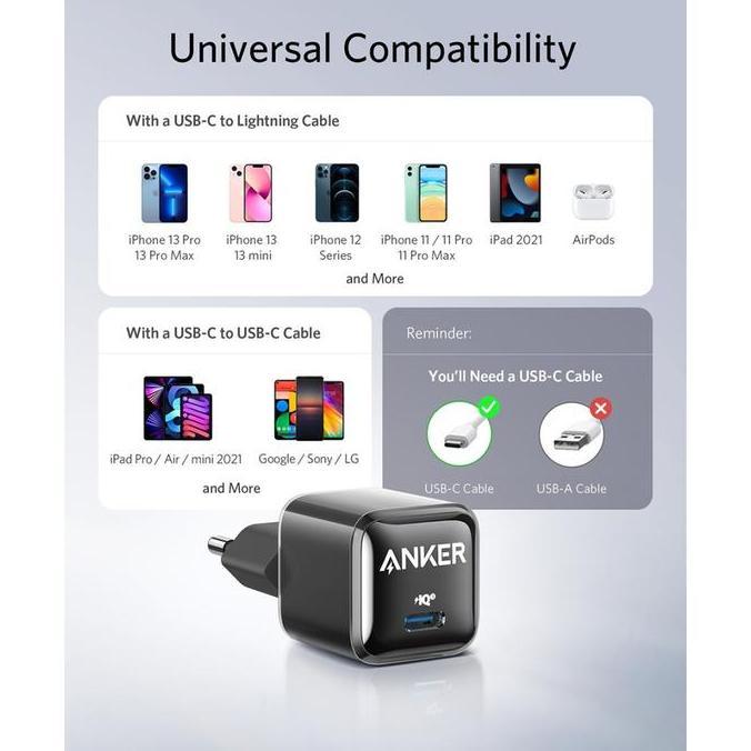 NEW Anker Wall Charger PowerPort Nano Pro 20W - A2637