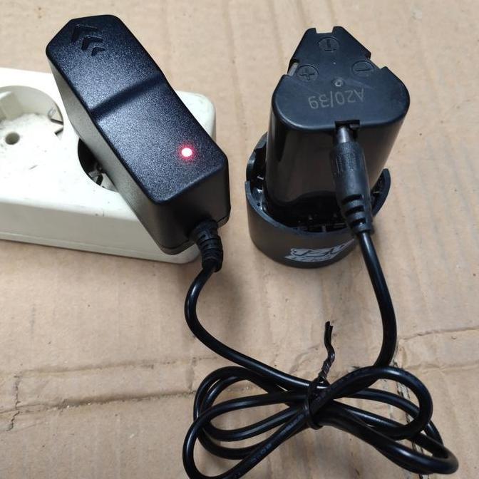 SEIRAKY Kirim Cepat2PCS Baterai Bor Cordless 12V Li-Ion Rechargeable + Charger Bor Listrik Obeng Ele