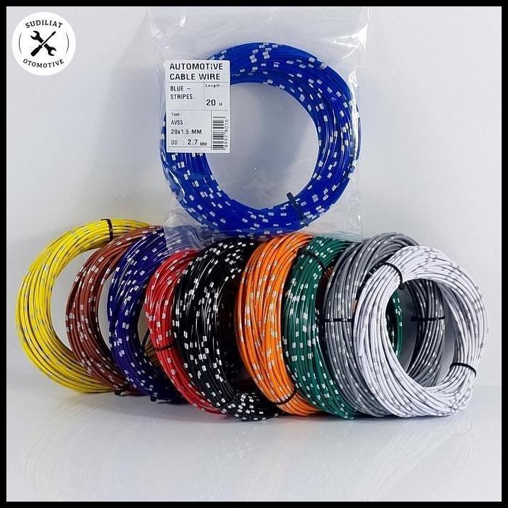 GRATIS ONGKIR KABEL BINTIK JEPANG ASTRA SERABUT TEMBAGA MURNI 1,5MM 20 METER 