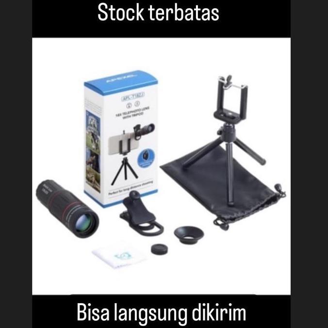 Telezoom 18x apexel lengkap untuk Foto/Record