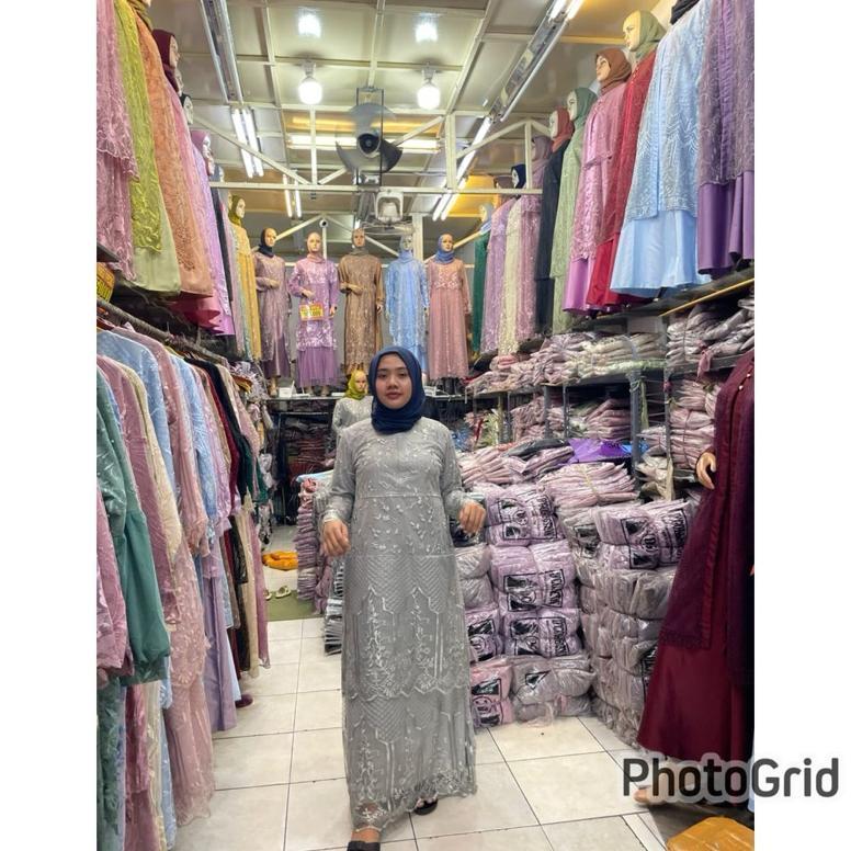 PENAWARAN SPESIAL dress kondangan/gamis pesta/gamis berukat/gamis tile/gamis berukat malaysia/drees 