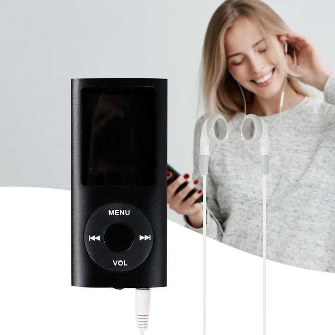 HOUTMANS MP3 Player Mini Portable Music FM Player Pemutar Musik 1.8 Inch HK-4
