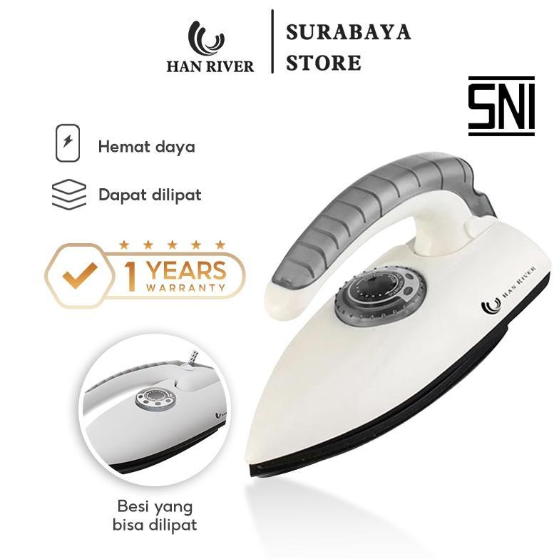 HAN RIVER Setrika Mini HRYD01 Setrika Lipat Iron Traveling -Putih