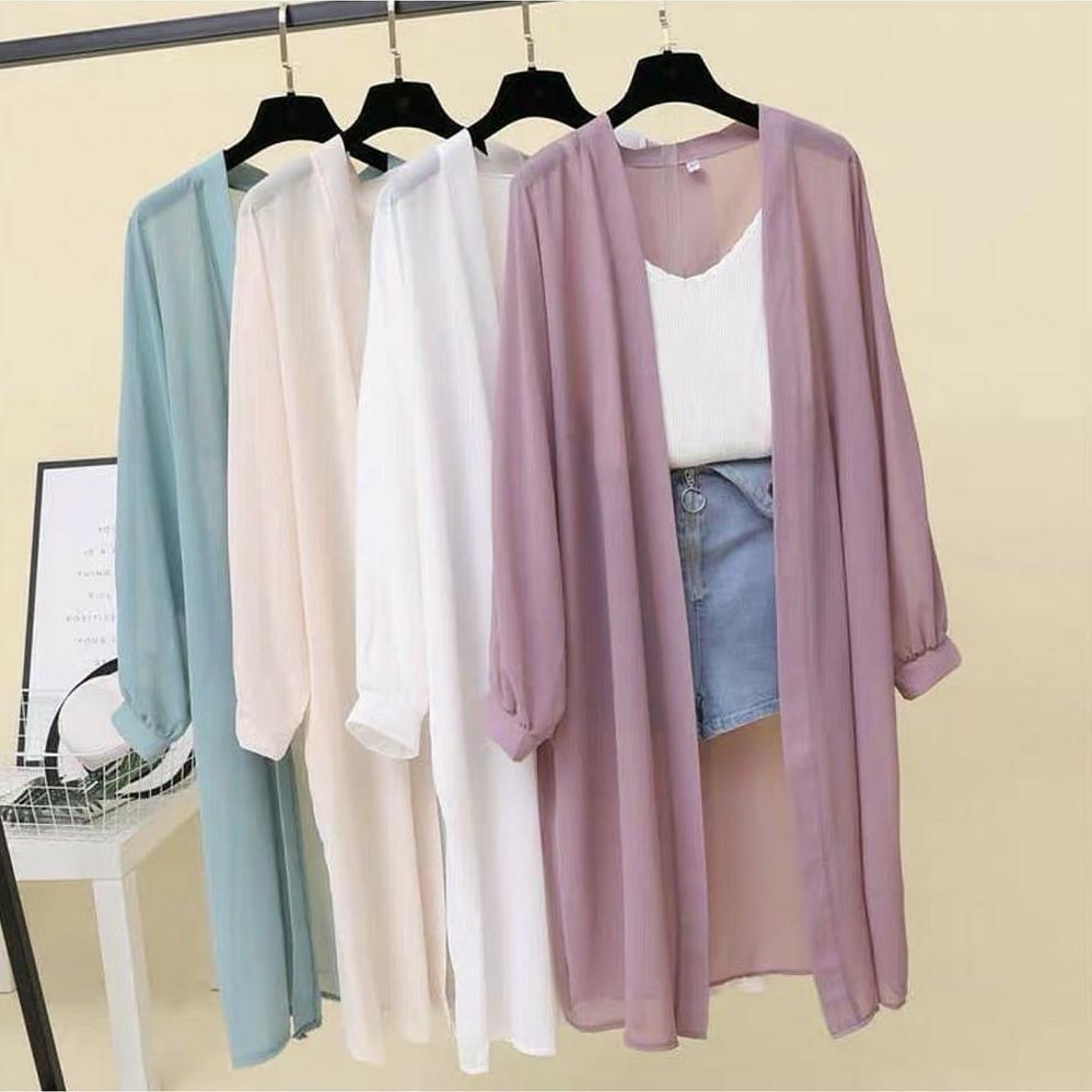 NEW ARRIVAL Cardigan/Outer/OuterWanitaRemaja/Baju Trend Kekinian AMILY CARDY SR Bahan Ceruty Outer W