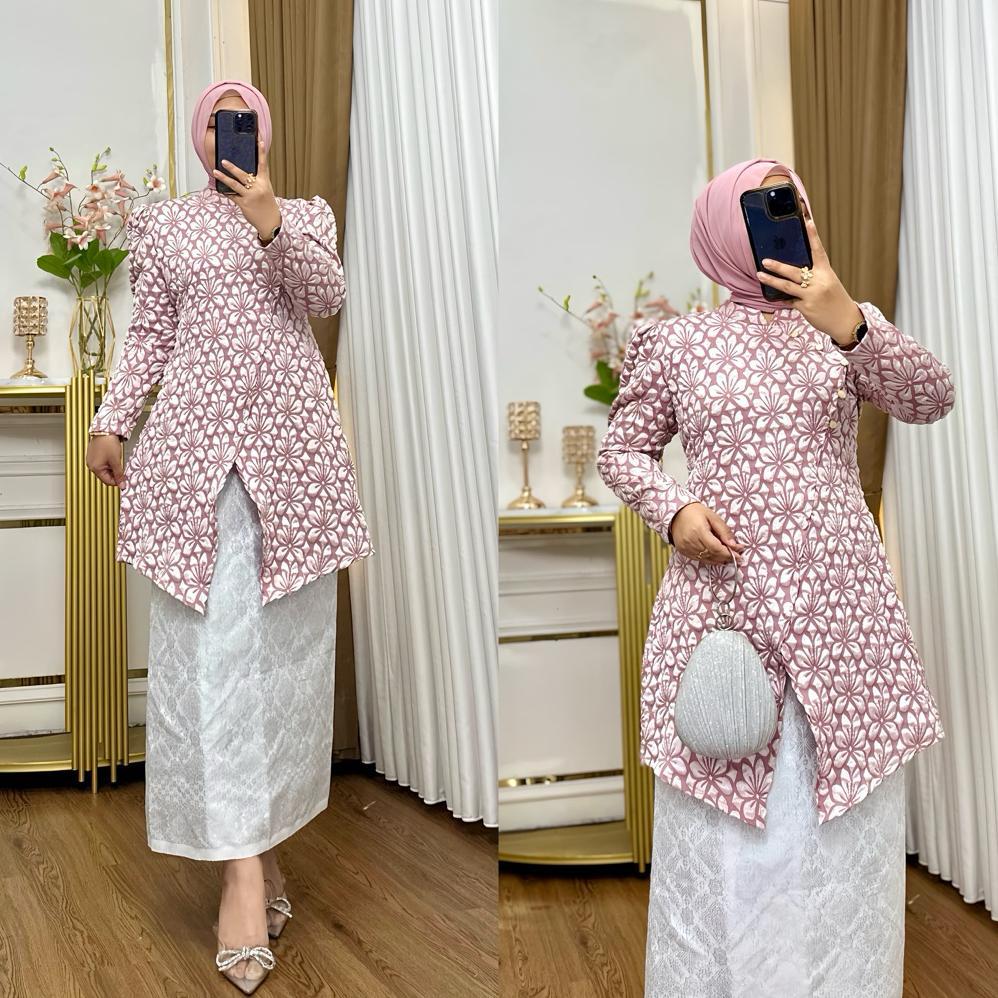 PROMO Set Kebaya Janggan Modern/ Kebaya Janggan/ Tunik Janggan/ Kebaya Janggan Modern/ Kebaya Jangga