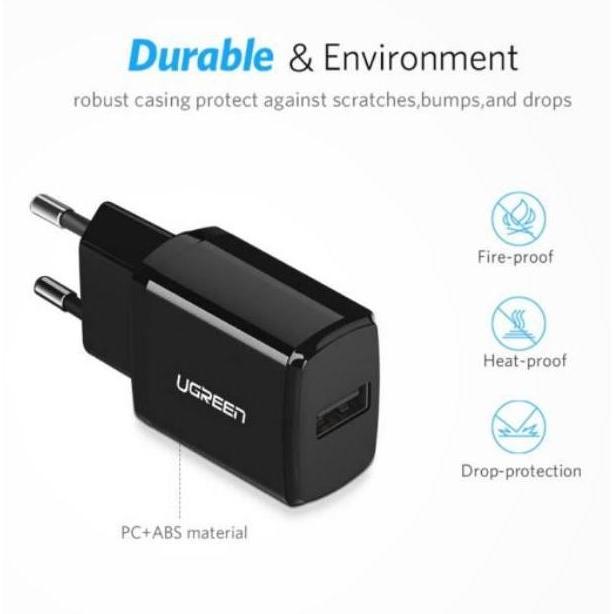 UGREEN USB CHARGER 2.1A + KABEL CHARGER MICRO USB / TYPE C