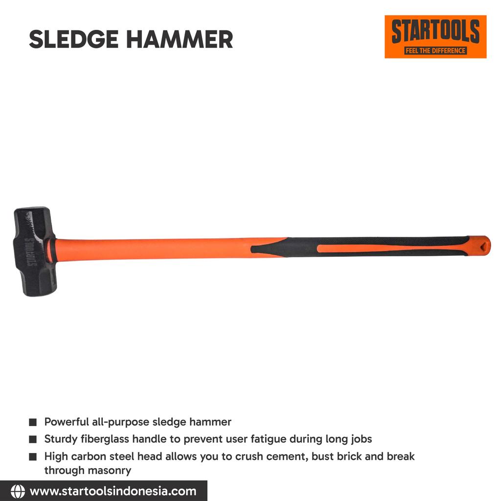 STARTOOLS Sledge Hammer 5 kg / Palu Besi / Palu batu 5Kg