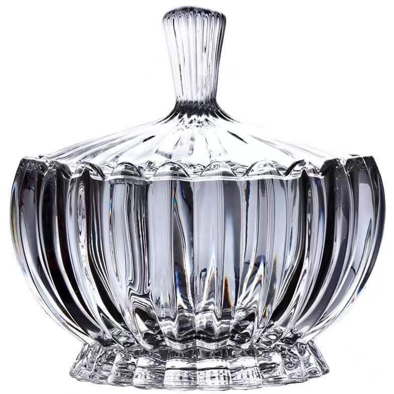 Promo Bulan Ini Carat Set Toples Kaca Diamond/Toples Kaca Crystal Lebaran Souvenir Snack Jar