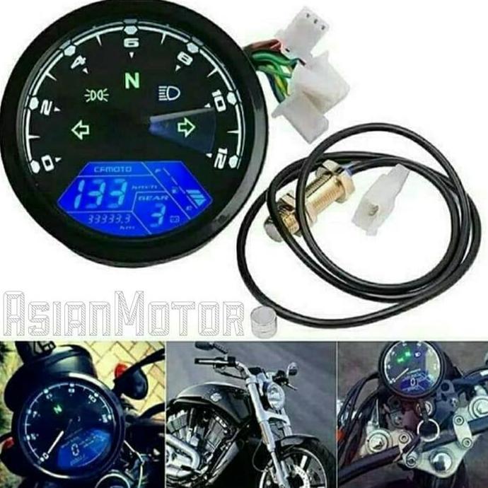 Speedometer Digital Custom Japstyle Caferacer/ Spidometer Custom Babon