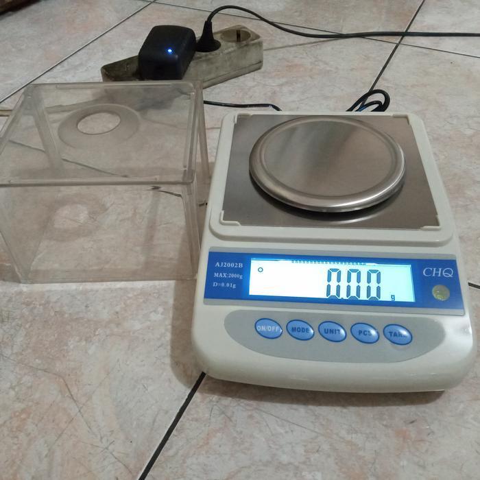 Timbangan Analitik Digital Balance CHQ Aj2002B 2000gr x 0.01gr Timbangan Kadar Emas CHQ 2 kg