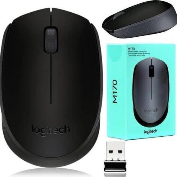 LOGITECH M170 Mouse Wireless - Logitech M 170 Wireless Mouse Black