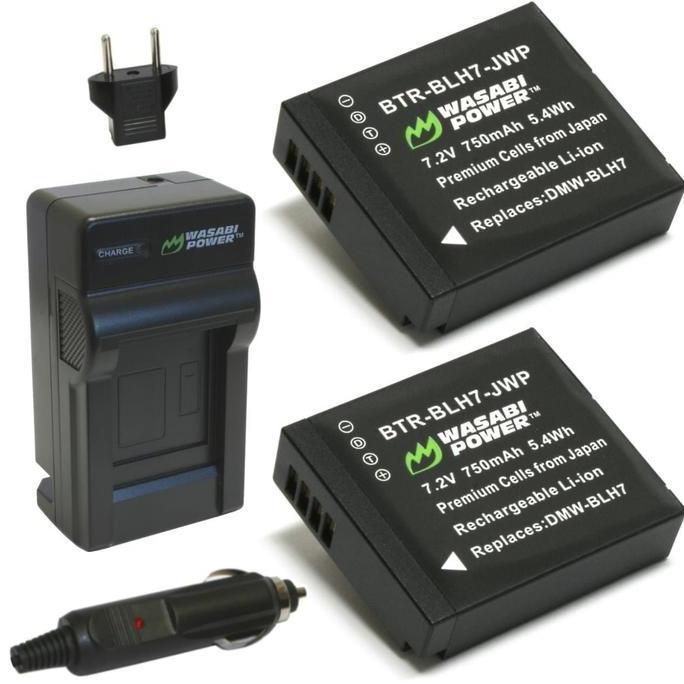 TERBARU - Wasabi Power Battery & Charger KIT for Panasonic DMW-BLH7 DMW-BLH7E DMW BLH7 BLH7E Lumix D