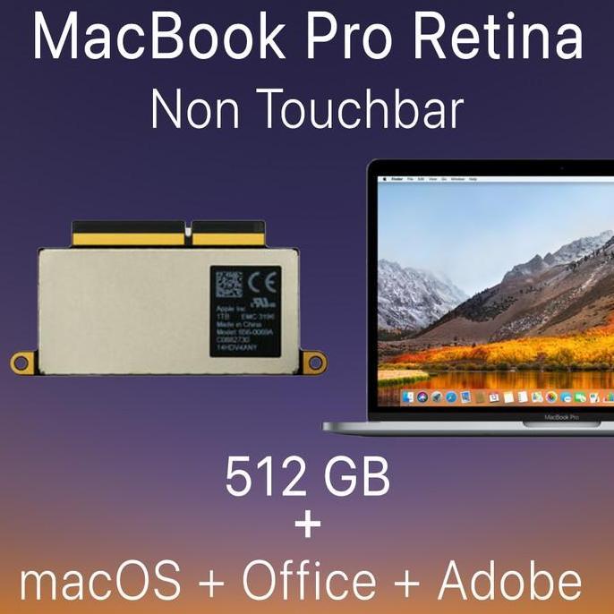 HARGA DISC - SSD 512 GB MacBook Pro Non Touchbar 2016 2017 Function Key 512GB A1708