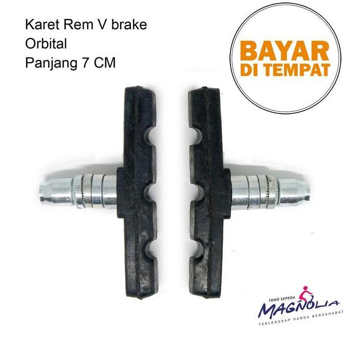 Promo Kampas Rem Sepeda Karet Rem V Brake Sepeda Mtb Bmx Lipat Cod