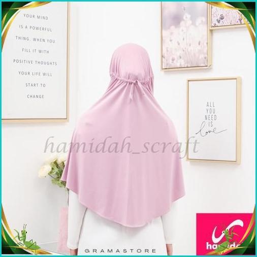 Bergo Hamidah Serut Xl Jersey Super Original