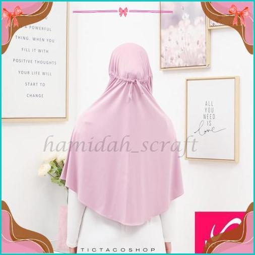 Bergo Hamidah Serut Xl Jersey Super Original