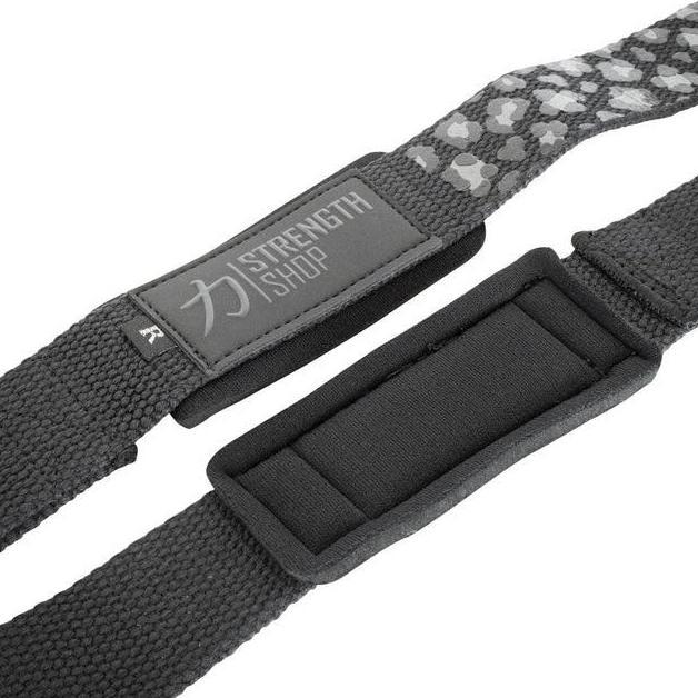 Murah Strength Shop Pro Lifting Straps Dark Leopard Deadlift Wrist Strap Support Handle Wrap Barbell