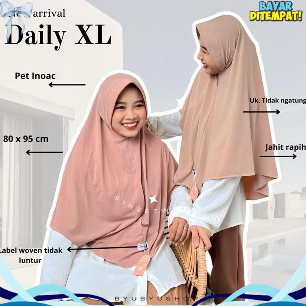 Dhinda Hijab - Daily Hijab Pet Instan Jersey Ity Size Xl