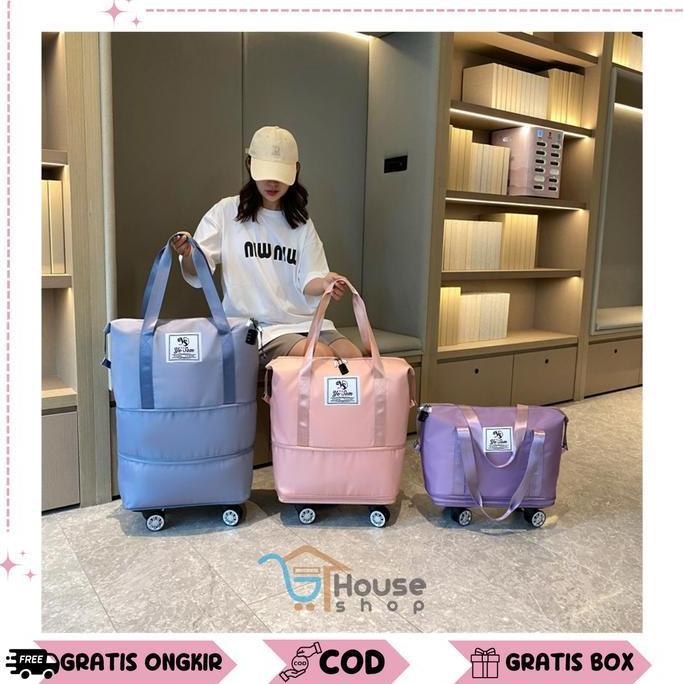 gersangseller - ye som tas traveling roda bisa di gembok tas duffel jumbo-tas jinjing 3 tingkat-tas 