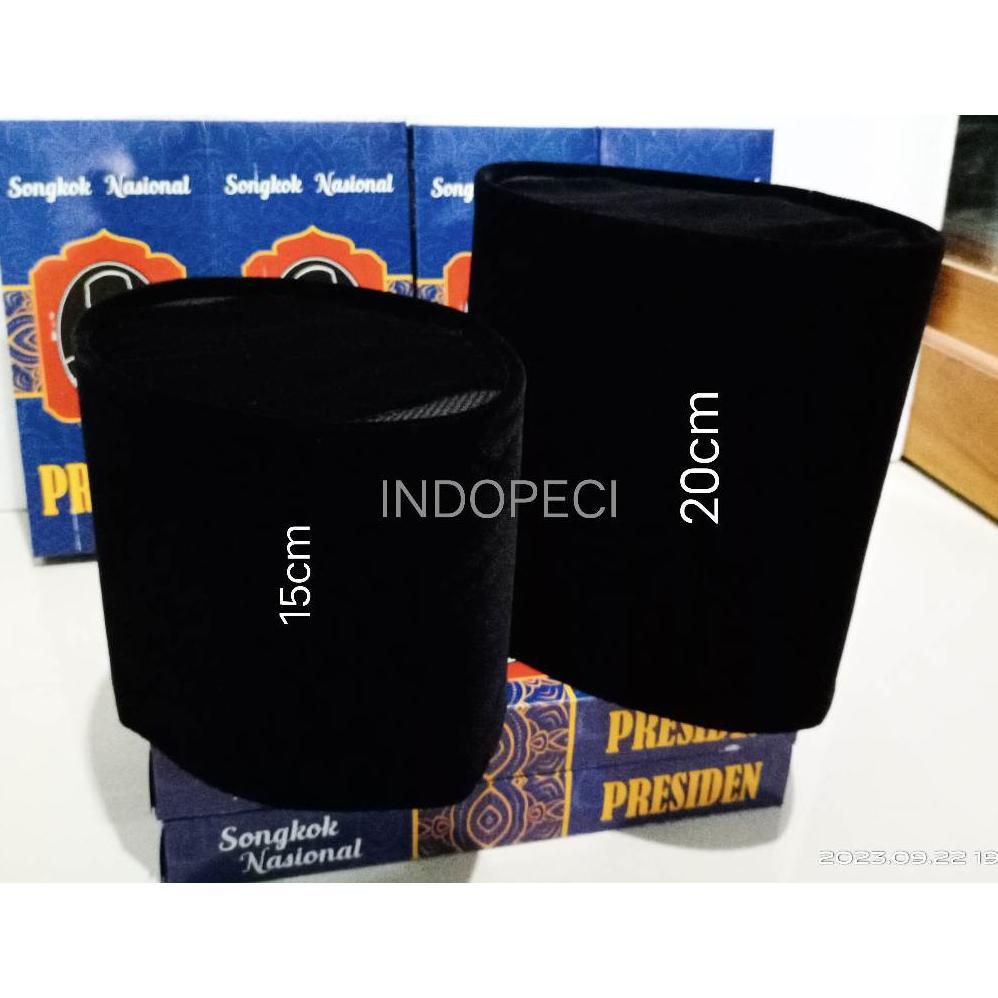 Sale Peci Polos Hitam AC Tinggi 20 cm 15cm 13 cm 12 cm 11 cm Peci Hitam Peci Nasional Peci Tinggi 9 