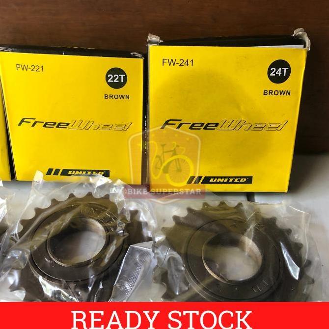 Promo Freewheel / Gear Belakang Sepeda United 16T / 18T / 20T / 22T / 24T Cod