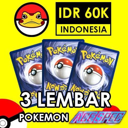 Promo Set 3 Kartu Pokemon ACE SPEC Bulk Random Foil Pokemon Indonesia