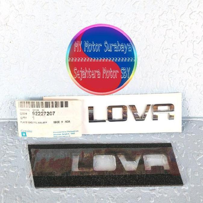 TERMURAH - Emblem LOVA Chevrolet Lova