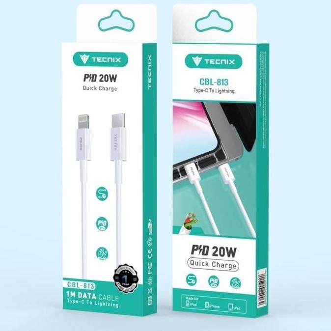Kabel Data 20w Type-C to Lightning iphone Tecnix CBL-813