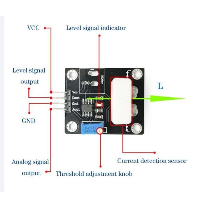 Mjerni- Wcs1700 Sensor Arus Ac Dc Hall Current Max 70A Analog & Digital Output