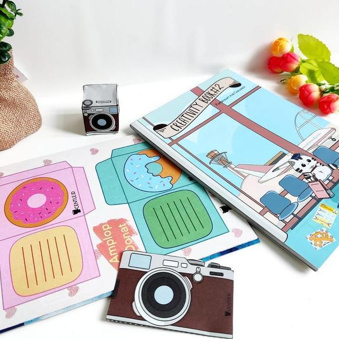 Buku lipat kreativitas origami DIY VERSI 2 BUKU KOREA