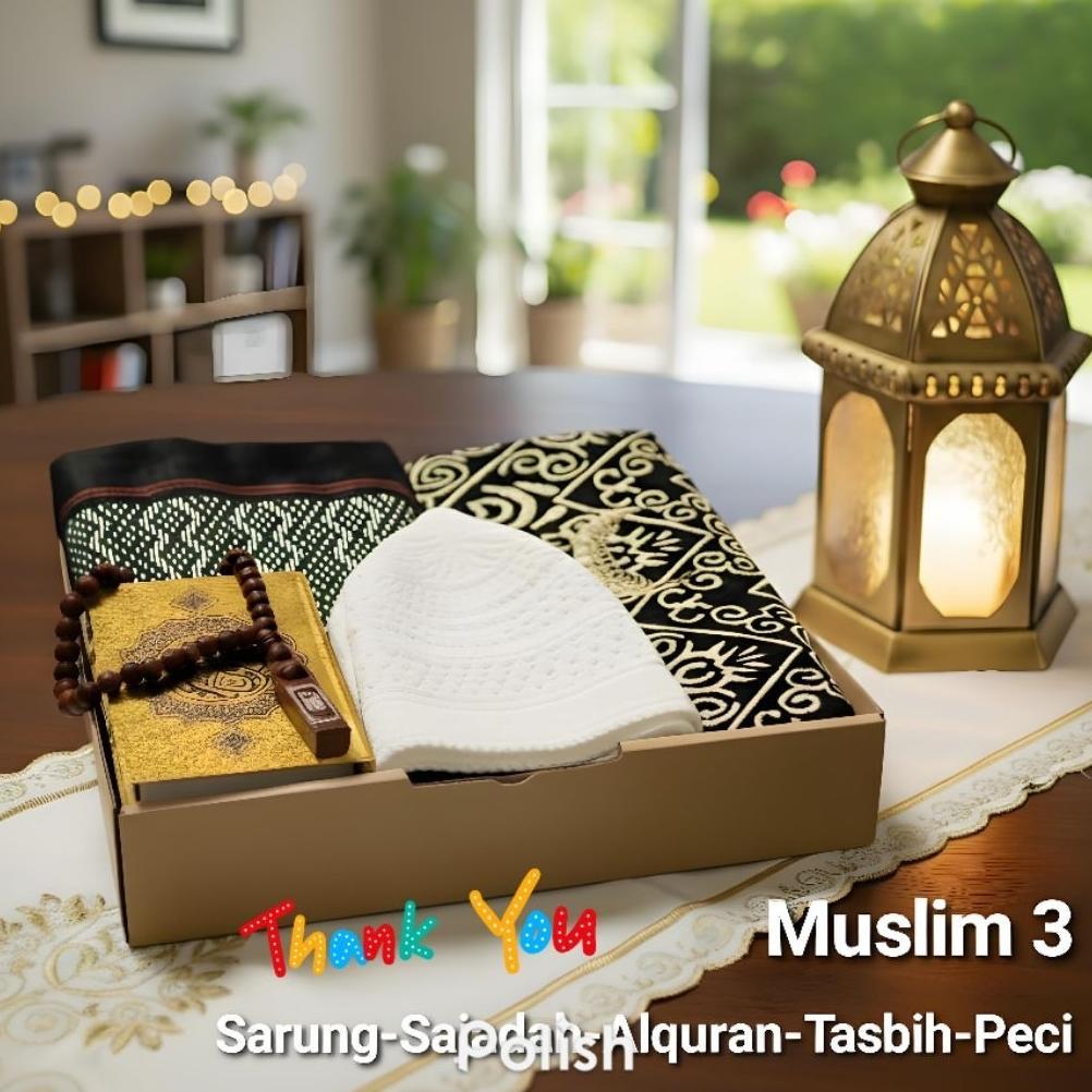 HOT DEALS Paket Hampers Peralatan sholat cowok|gift box alat sholat cowok|Kado ulang tahun alat shol