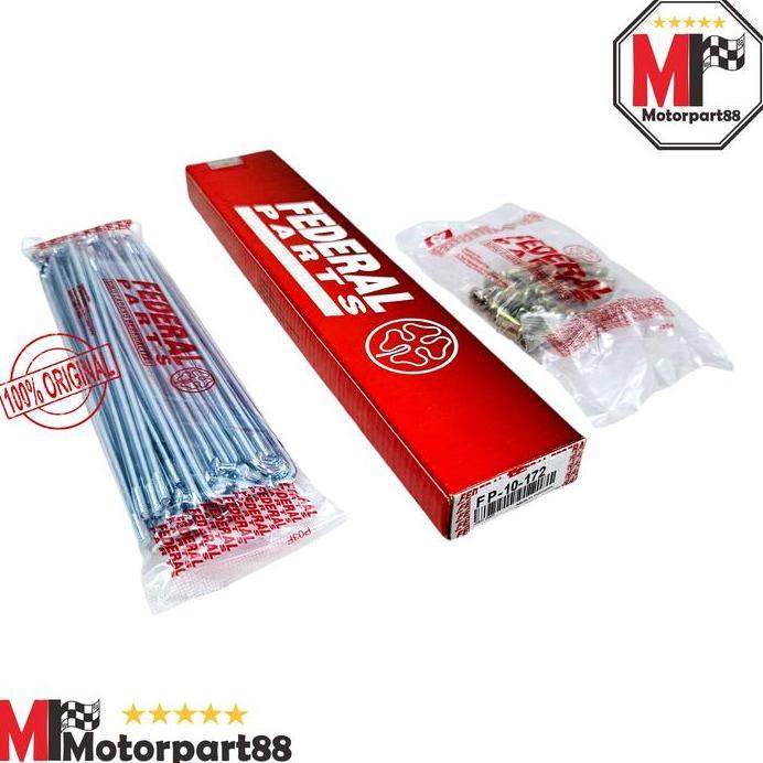 JARI JARI VELG JERUJI SPOKE SET FP-10-172 DEPAN WIN SMASH DISC SHOGUN 110 125 TORNADO TRS  FEDERAL O